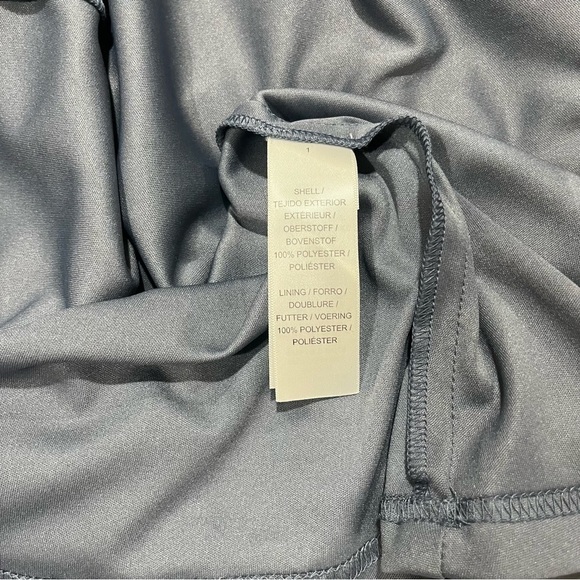 Adrianna Papell One Shoulder Beaded Dress Gray Size 4 Wedding Mother Of Bride - Picture 9 of 11